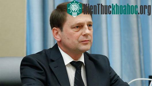 Ông Oleg Ostapenko, giám đốc Cơ quan Vũ trụ Quốc gia Nga. (Ảnh: ria.ru)