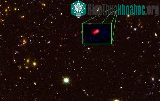 Hình ảnh thiên hà z8_GND_5296 do Hubble chụp lại - (Ảnh: NASA)