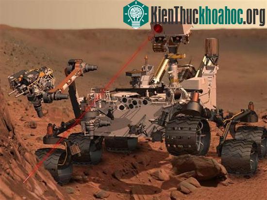 Hình minh họa tàu thám hiểm Curiosity hoạt động trên sao Hỏa. (Ảnh: NASA)