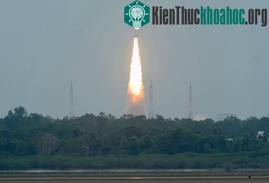 Một cuộc phóng vệ tinh của Ấn Độ tại trung tâm vũ trụ Satish&nbsp;Dhawan ở Sriharikota ngày 9/9/2012