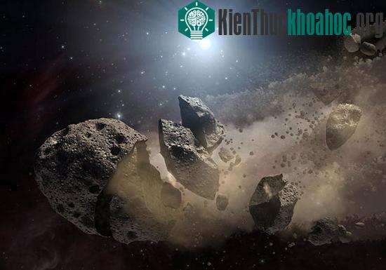 Hình minh họa thiên thạch trong hệ Mặt Trời.