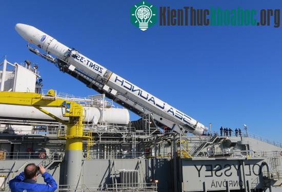 Tên lửa đẩy Zenit-3SL trên bệ phóng