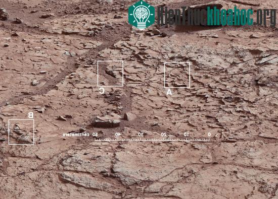 Đá "John Klein" - nơi tàu Curiosity thực hiện mũi khoan của mình