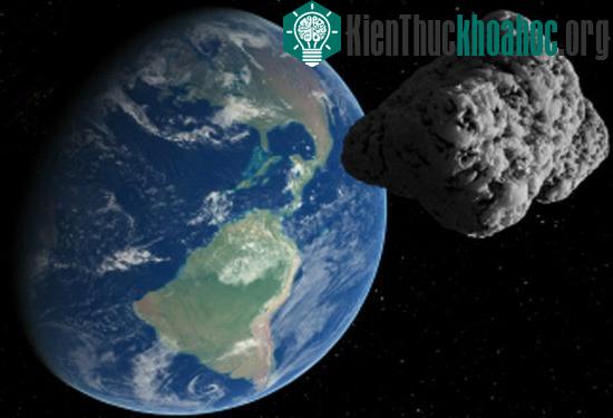 Hình minh họa một thiên thạch gần trái đất. (Ảnh: Discovery)