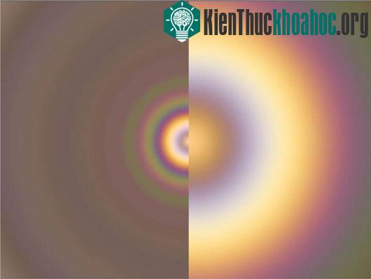 Hình mô phỏng vầng hào quang trên sao Kim (trái) và trên Trái đất (phải). (Ảnh: ESA)