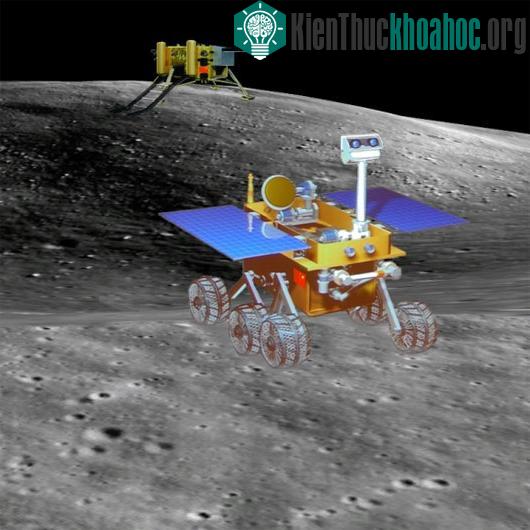 Nếu mọi việc suôn sẻ, tàu Hằng Nga 3 mang theo robot tự hành Thỏ ngọc dự kiến sẽ đáp xuống bề mặt Mặt trăng sau khoảng 15 ngày bay. (Ảnh: Word Press)