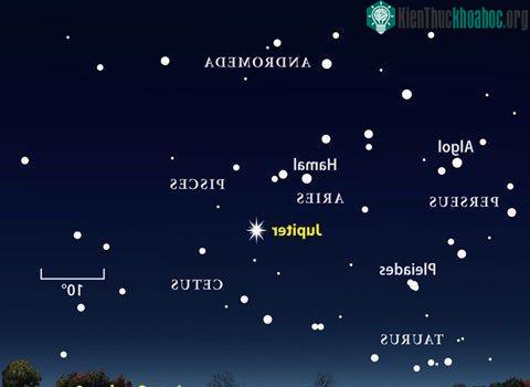 Sao Mộc (Jupiter) sáng nhất vào tối mai, rạng sáng ngày kia. (Ảnh: NASA/ESA)
