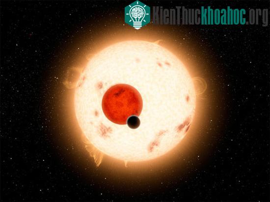 Hình minh họa hành tinh xoay quanh hai ngôi sao. (Đồ họa: NASA)