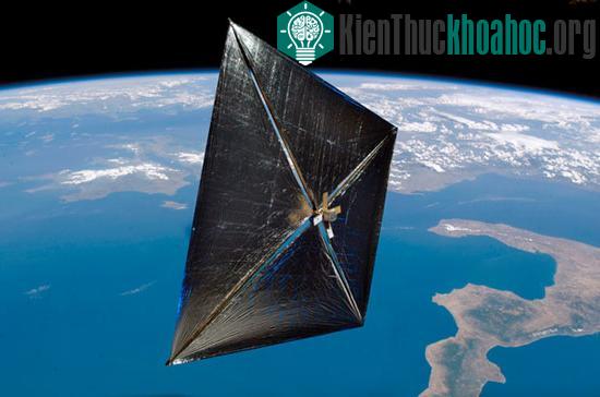 Buồm mặt trời NanoSail-D của NASA trên vũ trụ.&nbsp;
