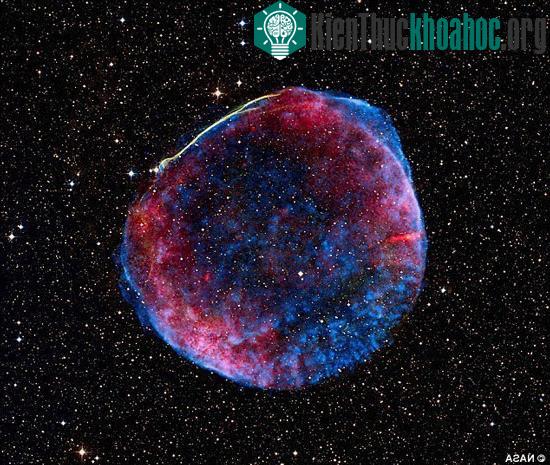 Tàn tích của siêu tân tinh SN 1006 do NASA chụp được.