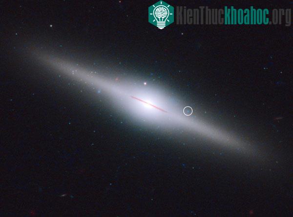 Hố đen HLX-1 được tìm thấy bên trong một cụm sao - (Ảnh: NASA)