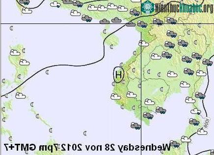 Tình trạng thời tiết được chụp trên http://www.weather-forecast.com.