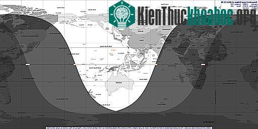 Các khu vực trên thế giới quan sát được Nguyệt thực nửa tối 28/11.