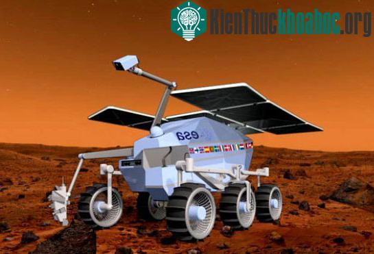 Ảnh mô phỏng một tàu thăm dò trong dự án ExoMars.