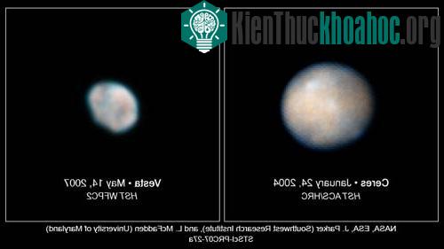 Hình ảnh của hai tiểu hành tinh Ceres và Vesta do Hubble gửi về ảnh 0