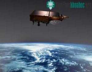 Hình mô phỏng vệ tinh CryoSat trong quỹ đạo.