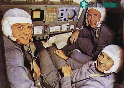 Các nhà du hành vũ trụ trên tàu Soyuz - 11, từ trái sang phải: Georgi Dobrovolsky, Viktor Patsayev, Vladislav Volkov