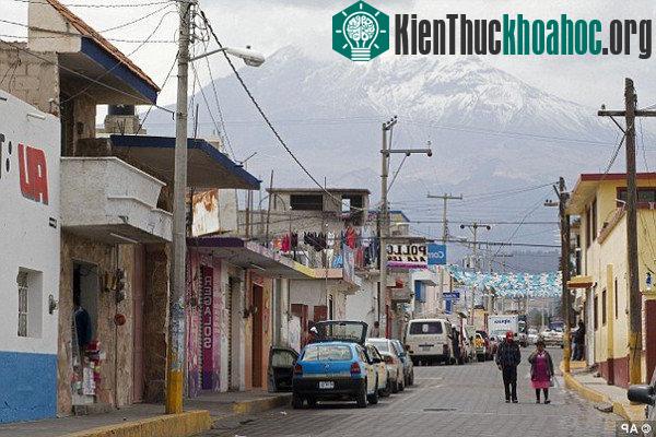 Đỉnh Pico de Orizaba nhìn từ Mexico City