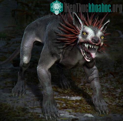 Quái vật hút máu Chupacabra trong tưởng tượng.