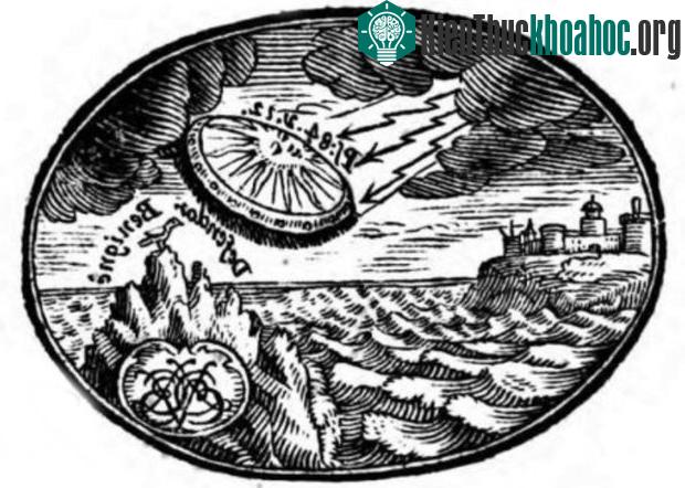 Hình đĩa bay UFO được minh họa trong sách toán.