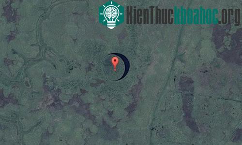 Hình ảnh hòn đảo tròn nhìn từ trên cao. (Ảnh: Google Map).