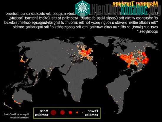 Bản đồ tham khảo Zombie do Viện Internet Oxford lập.
