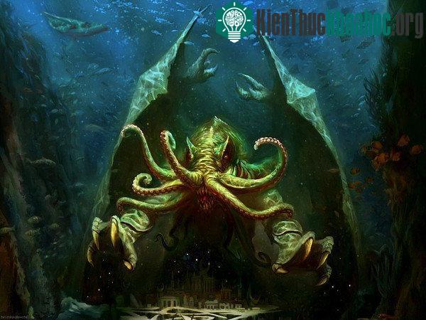 Tranh vẽ quái vật đáng sợ Cthulhu