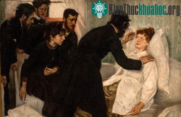 Hình mô tả một buổi thực hiện thôi miên tìm lại kiếp trước của Richard Bergh năm 1887.( Ảnh: Wikimedia Commons).