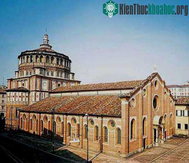 Nhà thờ và tu viện Santa Maria delle Grazie ở Milano - Italy