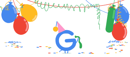Doodle thay đổi mừng sinh nhật của Google.