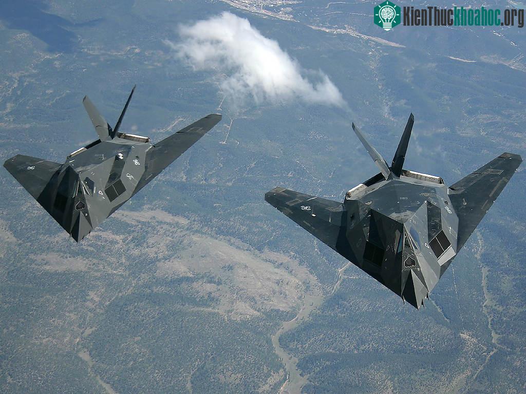 F-117 là chiếc máy bay đầu tiên được thiết kế và trang bị các công nghệ tàng hình.