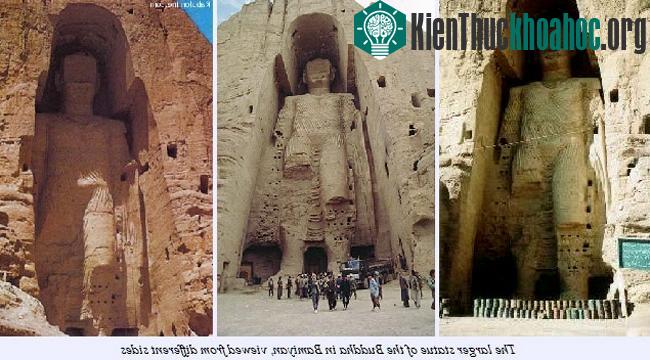 Bức tượng sau khi bị Taliban phá hủy