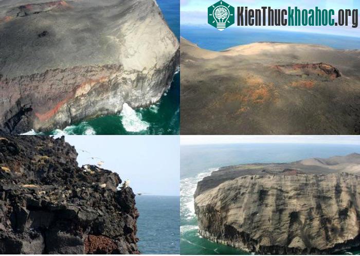 Đảo núi lửa Surtsey được tạo thành trong vụ phun trào núi lửa dưới mực nước biển và trồi lên mặt nước vào năm 1963.