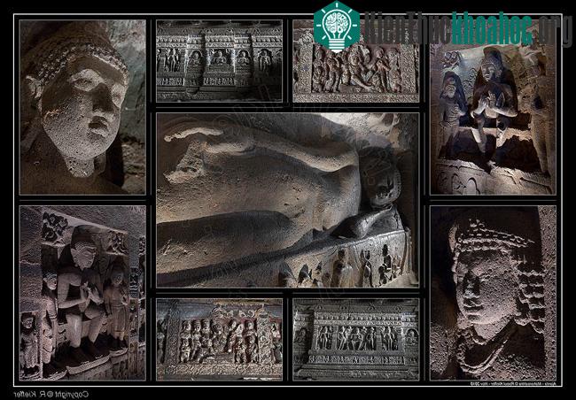 Chùa hang Ajanta - Ấn Độ