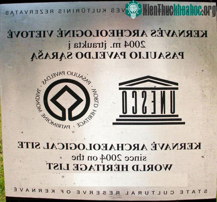 Khu vực di chỉ Kernavé đã được Unesco công nhận là di sản văn hóa thế giới của Litva