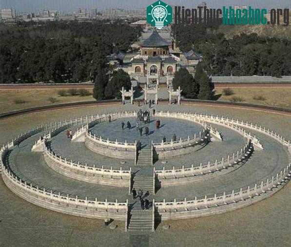 Thiên Đàn được xây dựng với bố cục rất chặt chẽ tuân thủ theo phong thủy lấy hình tròn và vuông tượng trưng cho trời và đất để thiết kế tổng thể.