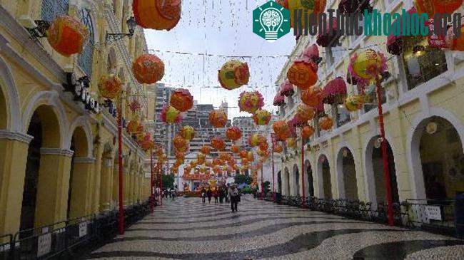 Đường phố mang phong cách Trung Quốc