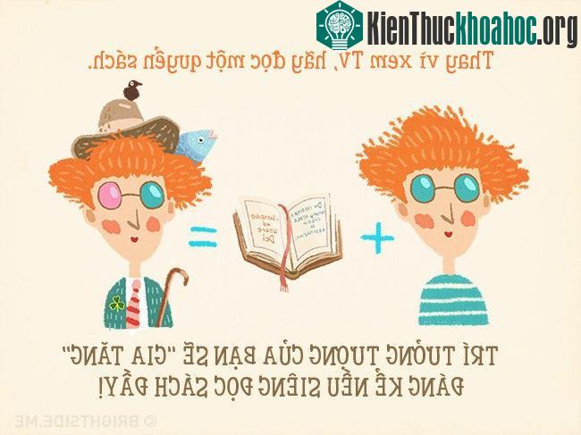 Chăm chỉ đọc sách sẽ giúp gia tăng trí tưởng tượng.