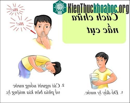 Để chữa khỏi nấc cụt, bạn hãy uống nước ngược.