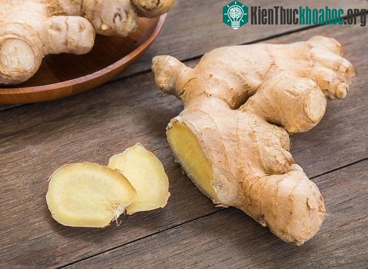 Gừng giúp cơ thể sinh nhiệt.