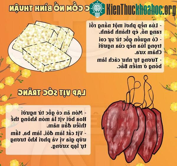Hột cốm nổ Bình Thuận và lạp vịt Sóc Trăng