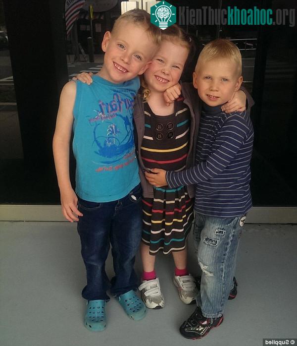 Jamie, Emily và Charlie. (Ảnh: Supplied).