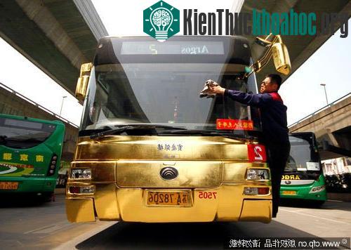 Trung Quốc đưa xe buýt mạ vàng vào hoạt động ảnh 0