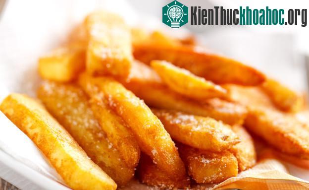 Acrylamide, chất có thể gây ung thư có trong một số thực phẩm giàu tinh bột như khoai tây chiên.