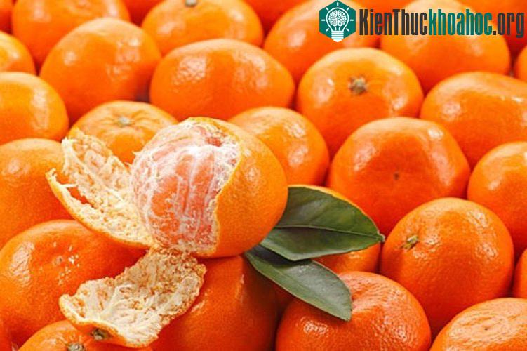 Quýt Trung Quốc chứa hóa chất có màu vàng tươi, láng bóng, rất hấp dẫn.