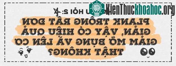Tập Plank giúp giảm nhiều mỡ bụng hơn bạn tưởng.