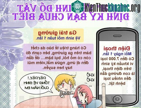 Lịch vệ sinh những "vật bất ly thân" mà bạn nhất định phải biết ảnh 0