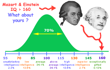 Biểu đồ kiểm tra IQ