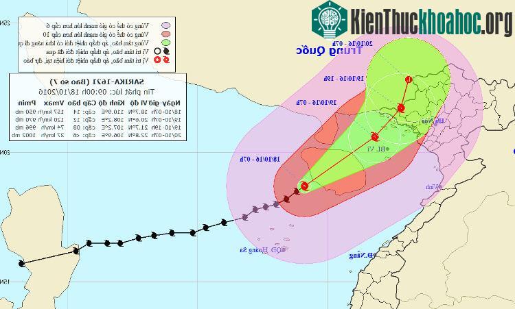 Cơn bão số 7 có thể vào Quảng Ninh - Hải Phòng ảnh 0