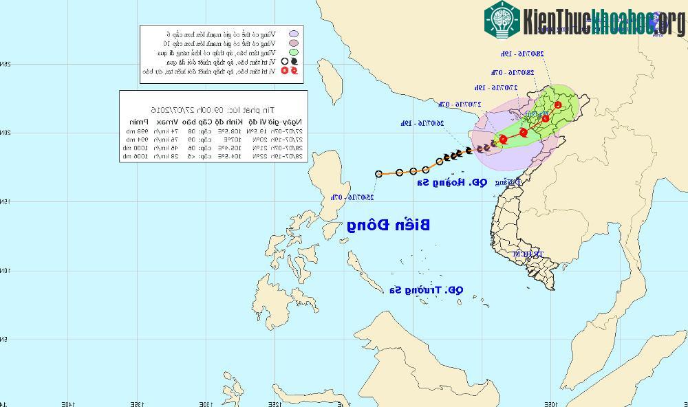 Bão số 1 khả năng sẽ ảnh hưởng đến các tỉnh đồng bằng Bắc Bộ. (Ảnh: NCHMF).